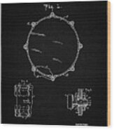 Pp105-vintage Black Drum Key Holder Patent Poster Wood Print