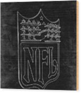 Pp217-black Grunge Nfl Display Patent Poster Wood Print