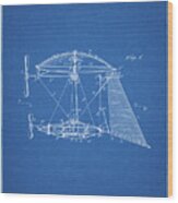 Pp287-blueprint Aerial Vessel Side View Patent Poster Wood Print