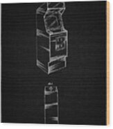 Pp362-vintage Black Arcade Game Cabinet Patent Poster Wood Print