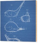 Pp9-blueprint Golf Driver 1925 Patent Poster Wood Print