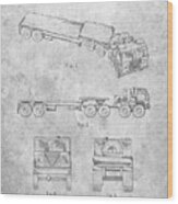 Pp946-slate Lockheed Ford Truck And Trailer Patent Poster Wood Print