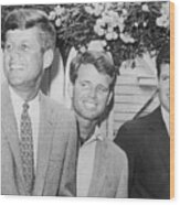 Presidential Candidate John F. Kennedy Wood Print