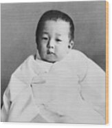 Prince Akihito At Two Years Old Wood Print