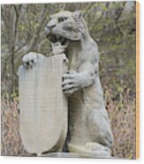 Princeton University Tiger Statue Wood Print