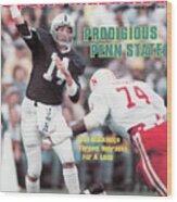 Prodigious Penn State Todd Blackledge Throws Nebraska For A Sports Illustrated Cover Wood Print