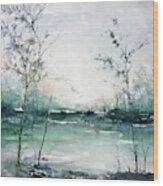 Quiet Waters Wood Print