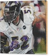 Ray Lewis 1 Wood Print