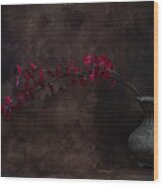 Red Flower Wood Print