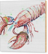 Red Lobster Wood Print