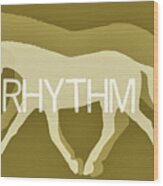 Rhythm Negative Wood Print