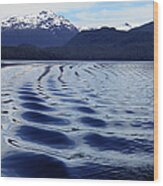 Ripples In The Cold Lake Wood Print
