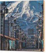 Road To Fuji Wood Print