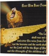 Roar From Zion Joel 3 Wood Print