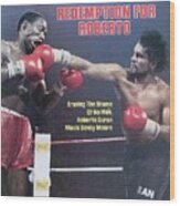 Roberto Duran, 1983 Wba Middleweight Title Sports Illustrated Cover Wood Print