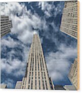 Rockefeller Center Wood Print