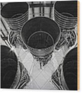 Rocket Thrusters Wood Print