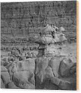 Rocky Desert Formation Wood Print