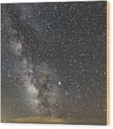 Rocky Mountain Milky Way Wood Print