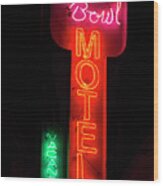 Rose Bowl Motel Wood Print