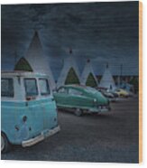 Route66 Tipi's Wood Print