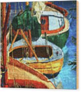 Sailboats Wood Print