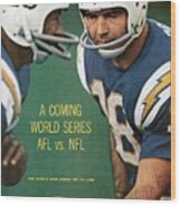 San Diego Chargers Qb Tobin Rote And Paul Lowe Sports Illustrated Cover Wood Print