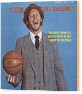 San Diego Clippers Bill Walton Sports Illustrated Cover Wood Print