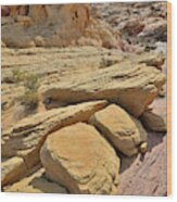 Sandstone Shapes Of Valley Of Firee Wood Print