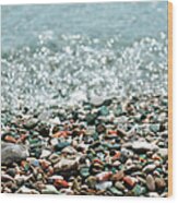 Sea ​​pebbles Wood Print