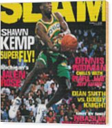 Shawn Kemp: Superfly! Slam Cover Wood Print