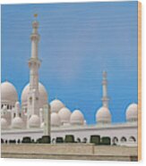 Sheikh Zayed Grand Mosque Wood Print