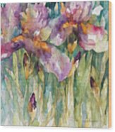 Siberian Iris Wood Print