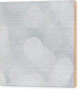 Silver And White Sparkled Background Wood Print