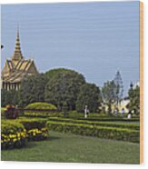 Silver Pagoda, Royal Palace, Phnom Penh Wood Print