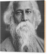 Sir Rabindranath Tagore Wood Print