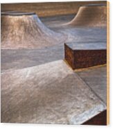 Skate Trail Wood Print