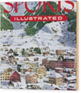 Skiing At The Parsenn Sports Illustrated Cover Wood Print