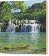 Skradinski Buk Waterfalls, Croatia Wood Print