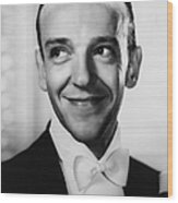 Smiling Astaire Wood Print