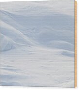 Snow Wave Background Wood Print