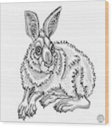 Snowshoe Hare Wood Print