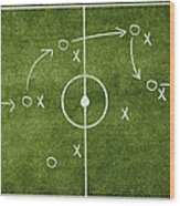 Soccer Strategy Wood Print