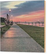 Southport Waterfront Park Wood Print