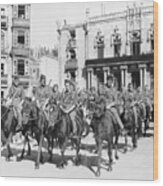 Spanish Troops Celebrating Victory Wood Print