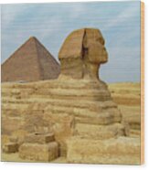 Sphinx At Giza, Egypt J3 Wood Print