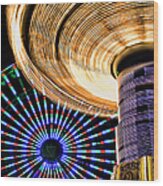 Spinning, Whirling, Summer Nights Wood Print