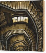 Spiral Staircase  Meßberghof Wood Print