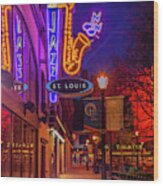 St. Louis Jazz Wood Print