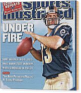 St. Louis Rams Qb Kurt Warner, 2003 Nfl Football Preview Sports Illustrated Cover Wood Print